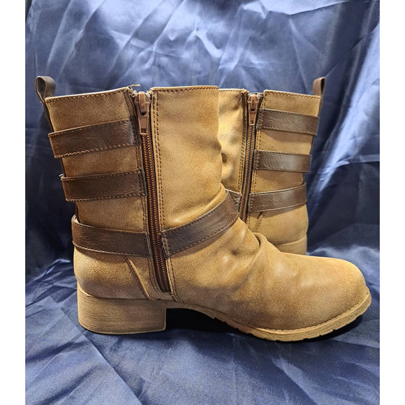 Jelly Pops Rustic Marian Mid-Calf Buckle Boots. Women's Size 6.5 - Picture 5 of 10